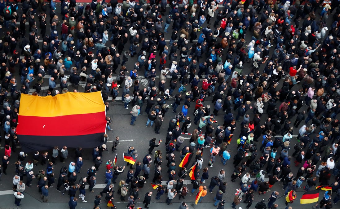 Un homme condamne pour avoir fait le salut hitlerien a chemnitz