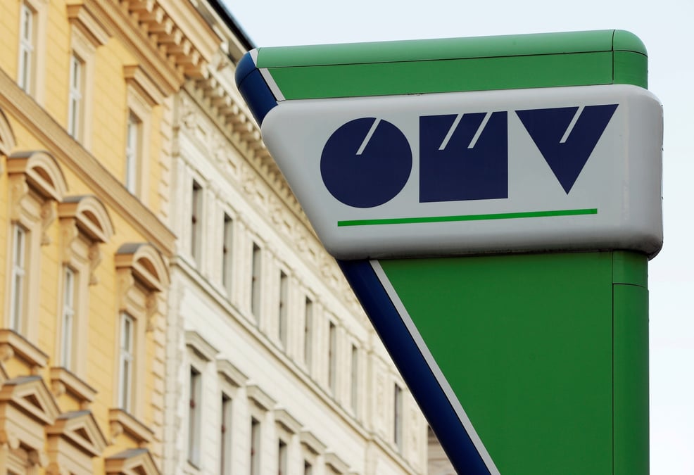 Photo d'archives du logo du groupe petrolier et gazier autrichien omv