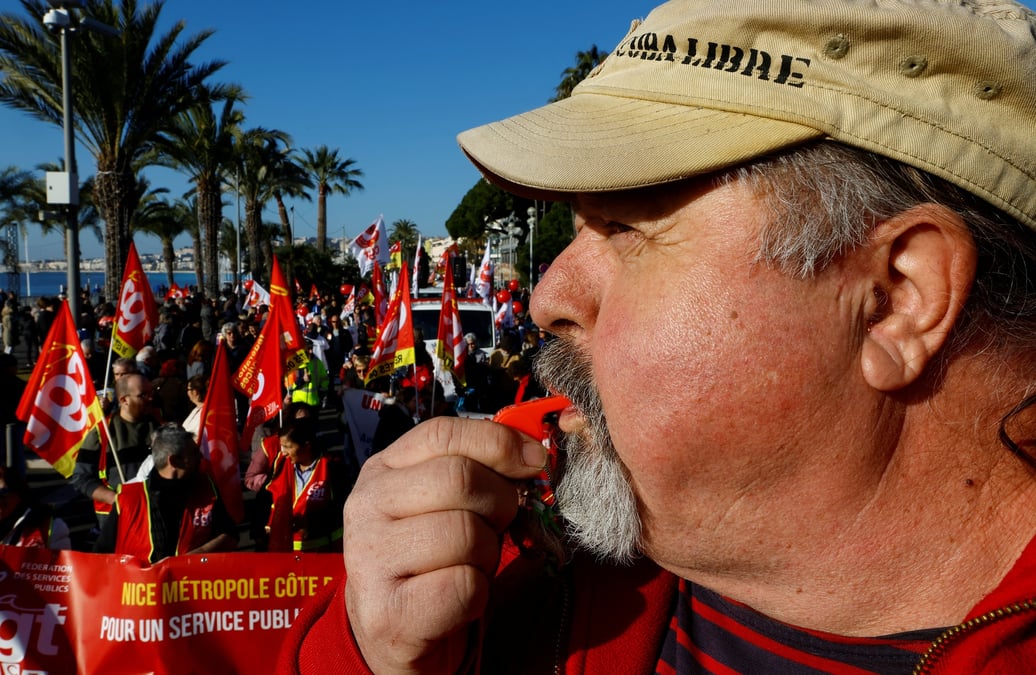 Greve nationale en france contre la reforme des retraites