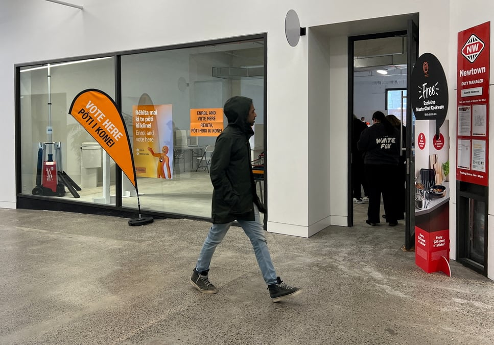 Premier jour de vote avant les elections generales a newtown