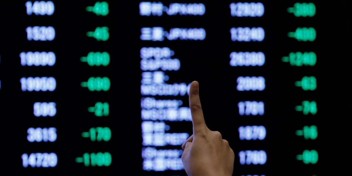 La bourse de tokyo finit en baisse