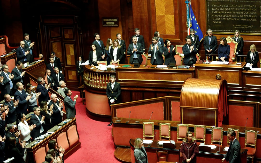 Accord en italie sur les presidences de la chambre et du senat