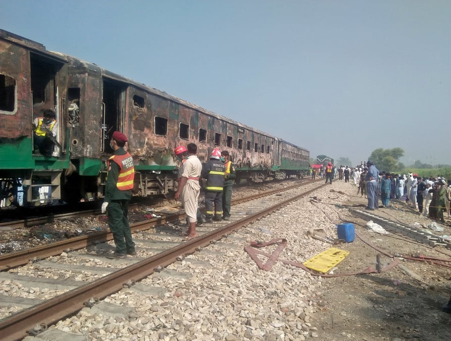 Une explosion accidentelle dans un train pakistanais fait 46 morts