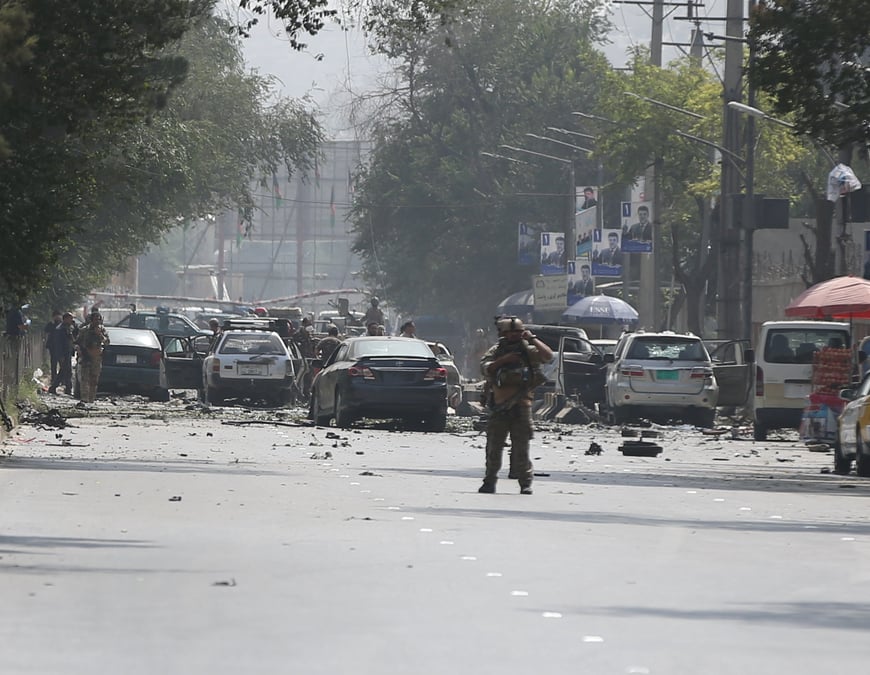 Attentat suicide des taliban dans le centre de kaboul