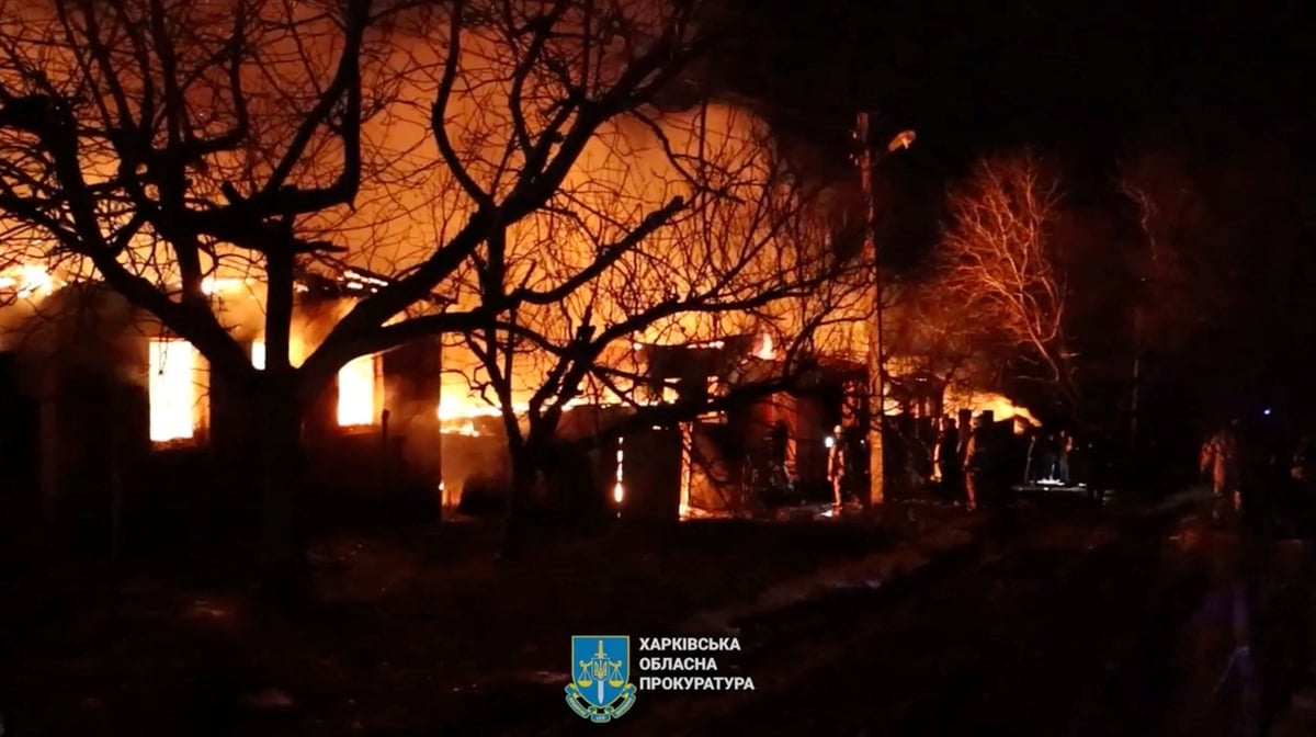 Consequences de l'attaque de drones russes a kharkiv