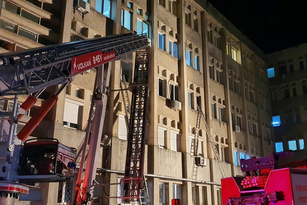 Roumanie: un incendie tue dix personnes dans un hopital dedie au coronavirus