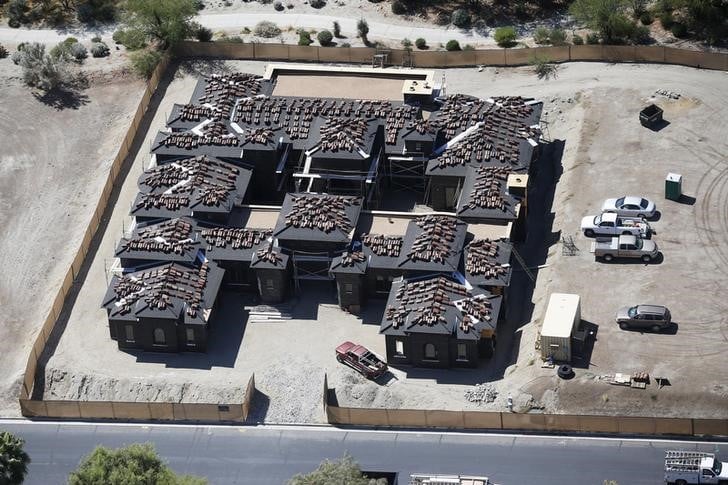 Les mises en chantier dans l'immobilier pres d'un plus haut de huit ans aux etats-unis