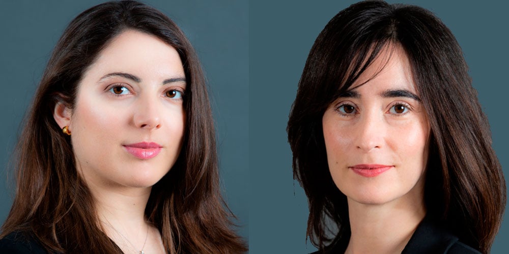 De g à d, Agnès Druot et Sarah Fleury, avocates au cabinet Goodwin