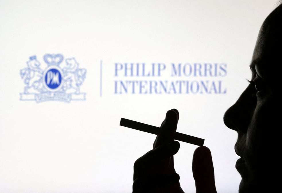 Photo d'illustration montrant le logo de philip morris international