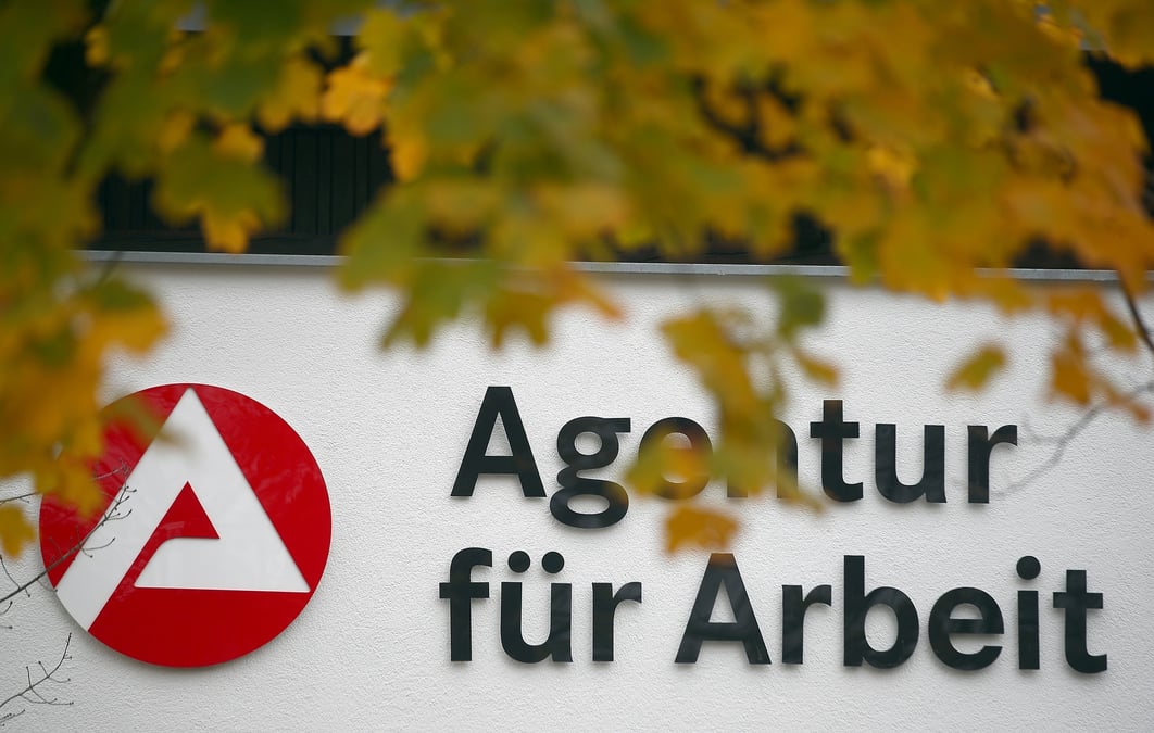 Un bureau de l'office federal du travail allemand, pres de munich