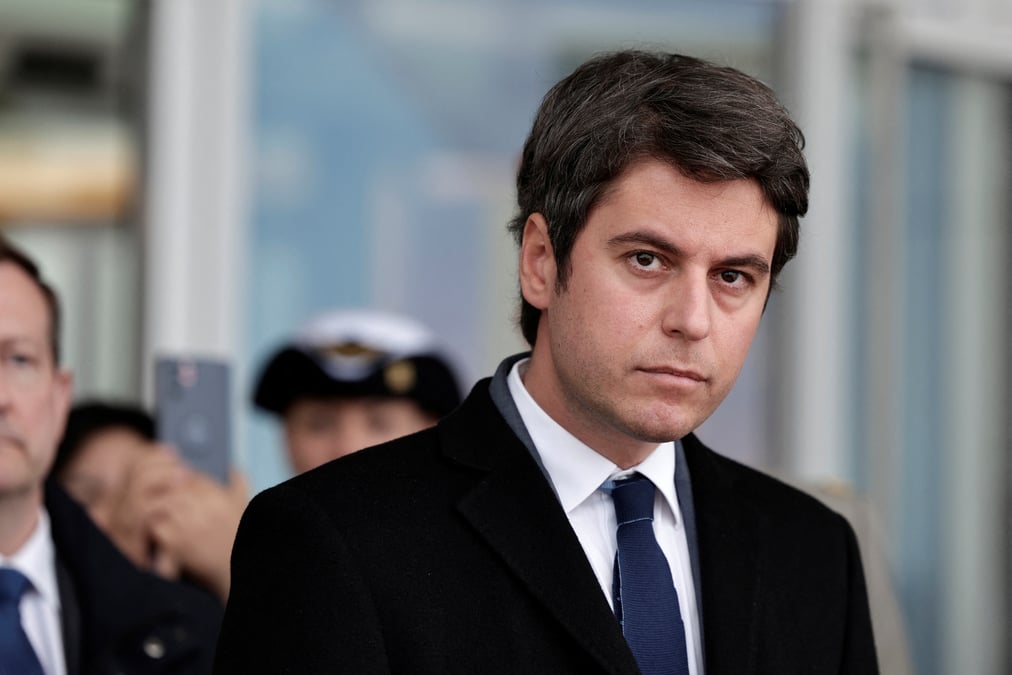 Le premier ministre francais gabriel attal