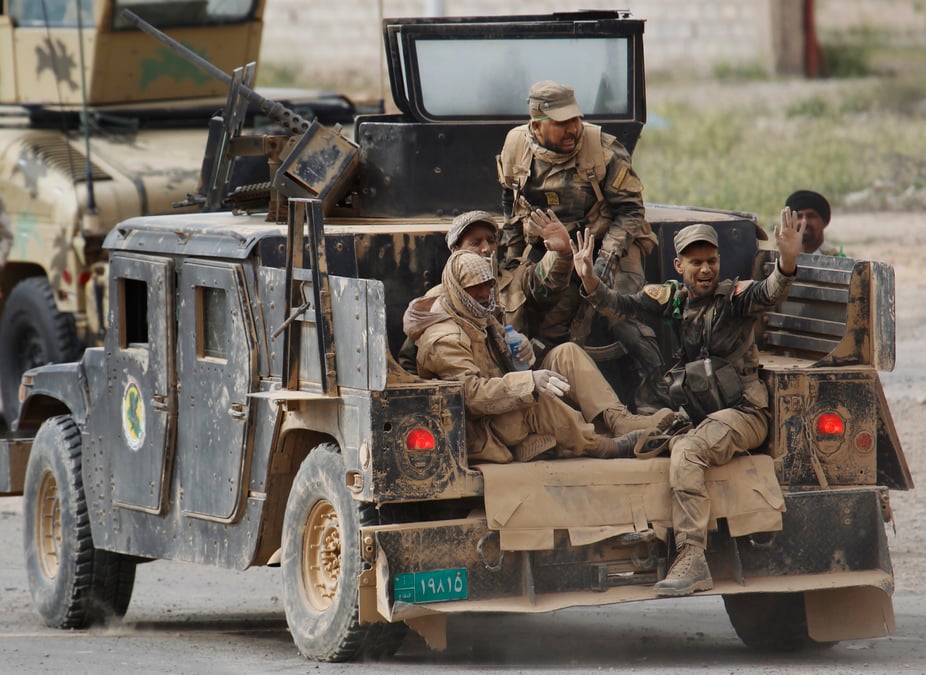 L'offensive contre les combattants de l'ei a tikrit a l'arret