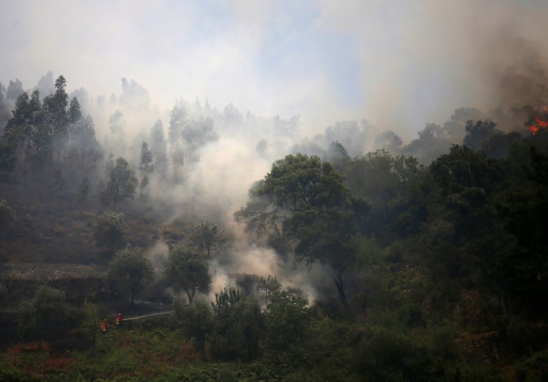 L'incendie de foret meurtrier au portugal est eteint