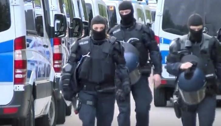 Operation de police dans un centre pour demandeurs d'asile en allemagne