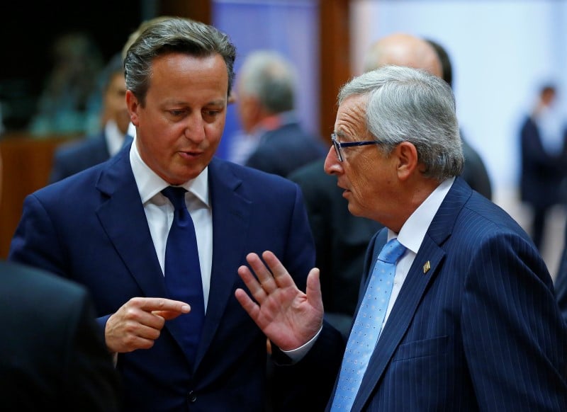 Pour Juncker, Cameron a un problème avec ses homologues de l'UE