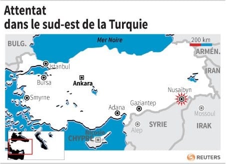 Attentat dans le sud-est de la turquie