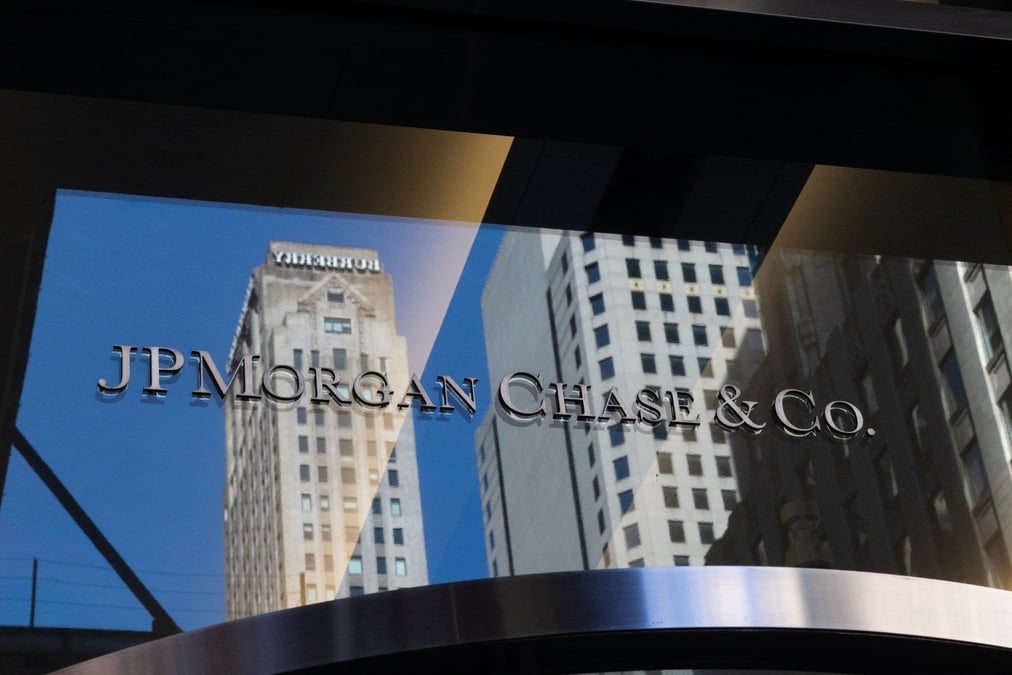 Le logo de la banque jpmorgan chase