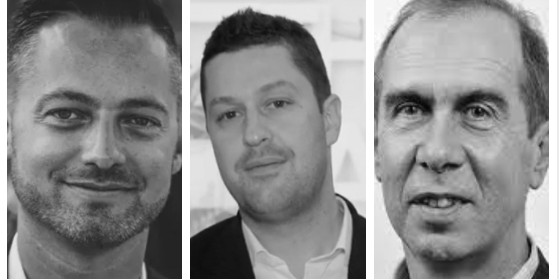 Grégory Blanvillain (CPME Hérault), Sylvain Maillard (Synia) et Bernard Cabiron (Cabiron Traiteur).