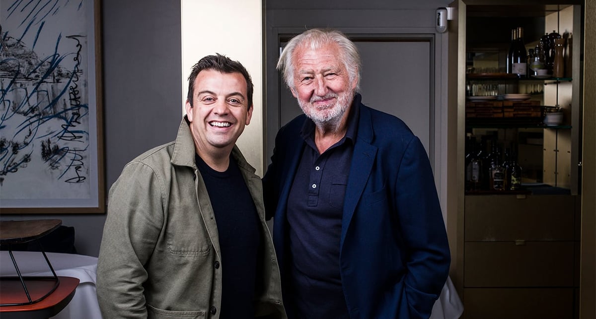 Alexandre Gauthier et Pierre Gagnaire, le 9 septembre à Paris.