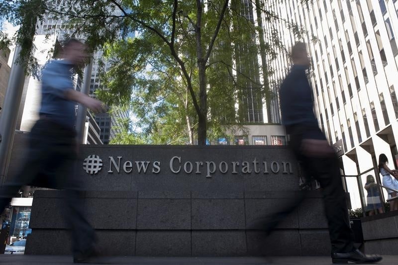 Le CA de News Corp tiré par l'édition au 2e trimestre