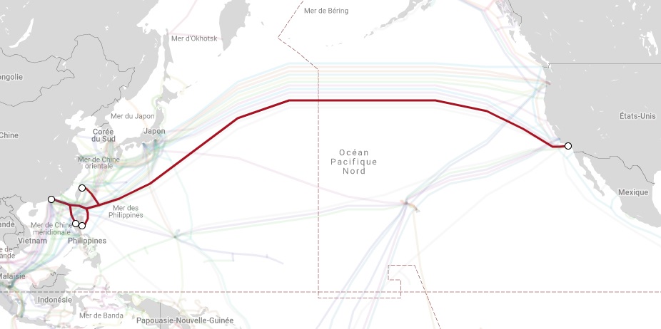 Le projet de câble Pacific Light Cable Network (PLCN) coûte environ 300 millions de dollars, et fait près de 13.000 kilomètres de long.