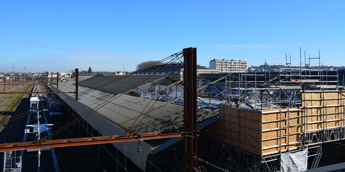 La gare SNCF d'Angoulême sera en chantier jusqu'en 2026.