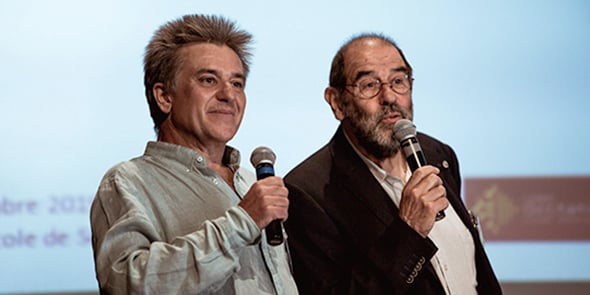 Rémi Roux et Xavier Châtellier, co-présidents de l'URSCOP Occitanie, créée le 20 septembre 2019 depuis Sorèze, dans le Tarn.