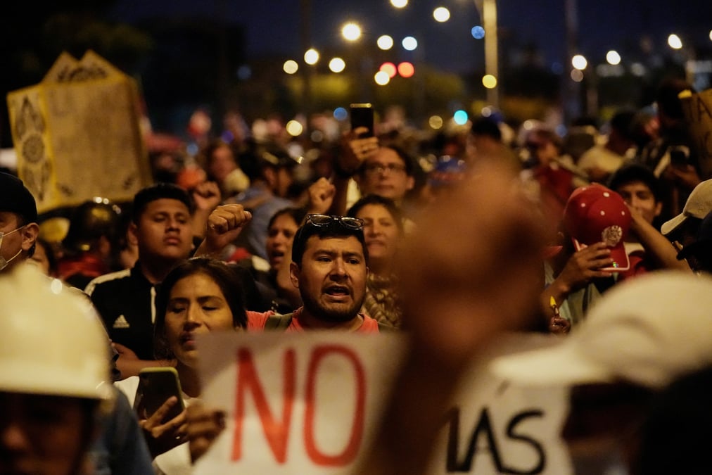 Manifestations anti-gouvernementales a lima