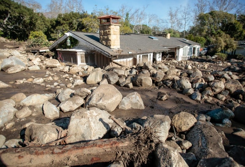 Nouveaux risques de coulees de boue en californie
