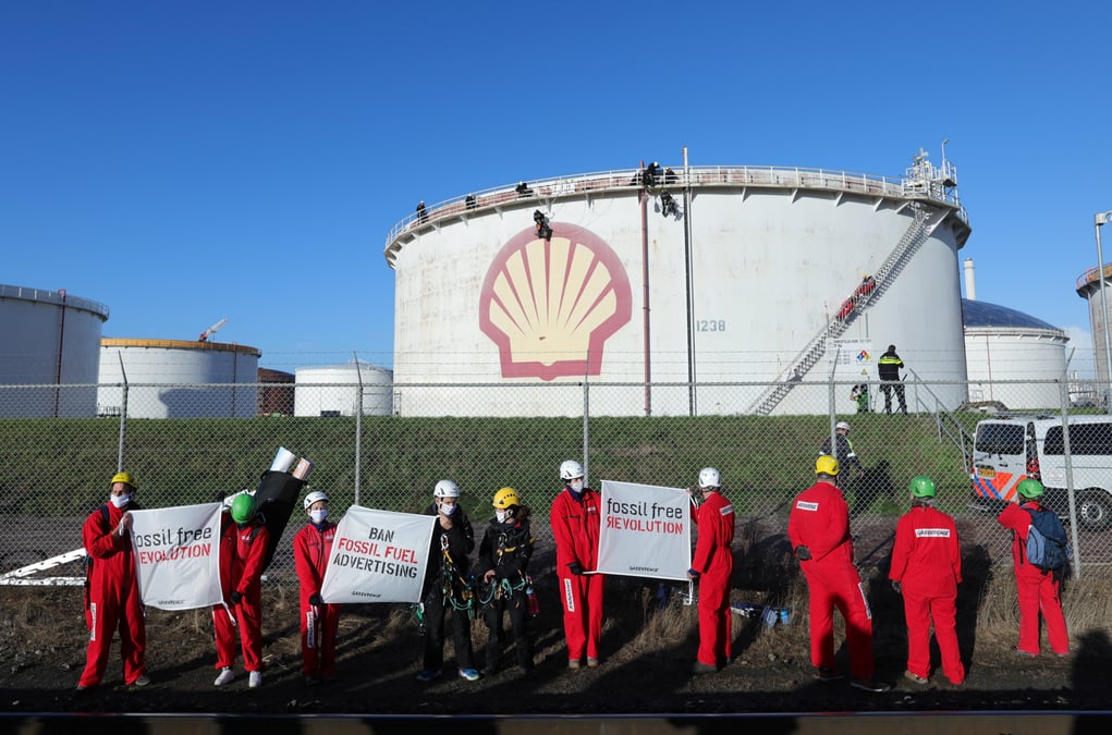 Manifestations pour la defense de l'environnement a londres et rotterdam