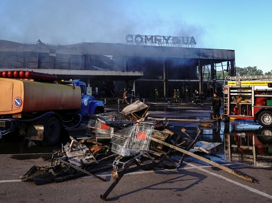 Moscou dit avoir tire sur un depot d'armes a krementchouk