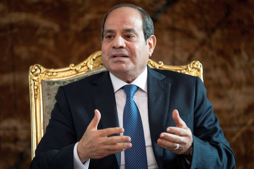 Le president egyptien abdel fattah al sissi