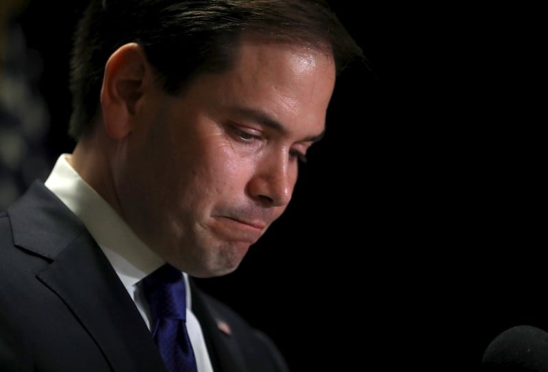 Rubio exclut d'etre le colistier de trump