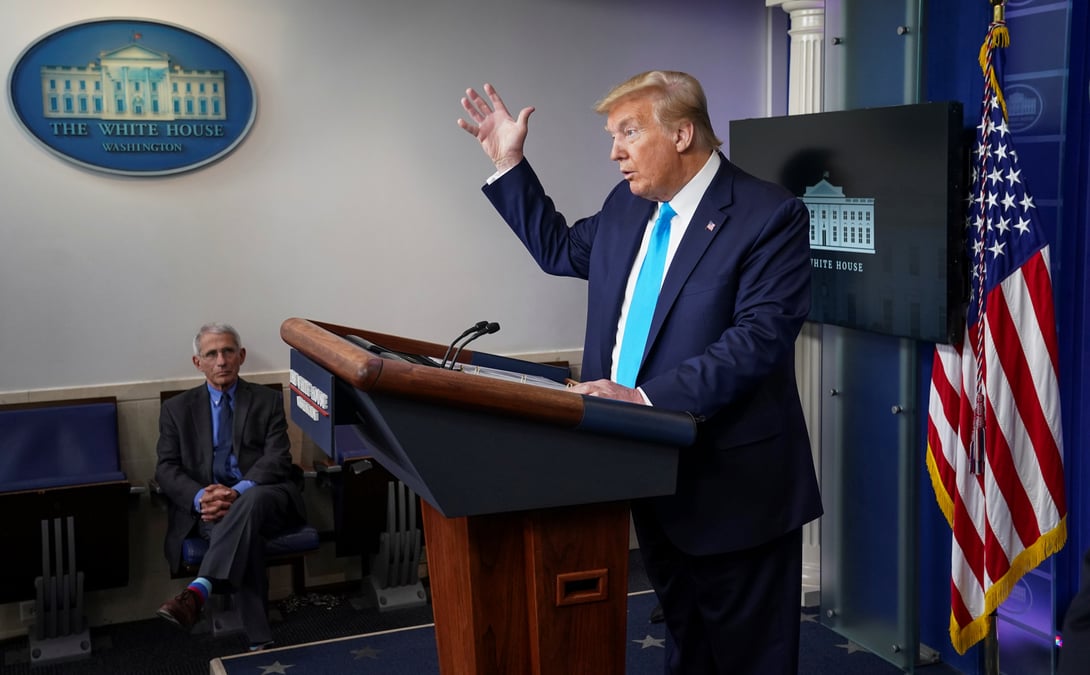 Trump annonce suspendre la contribution us a l'oms, puis nuance son propos