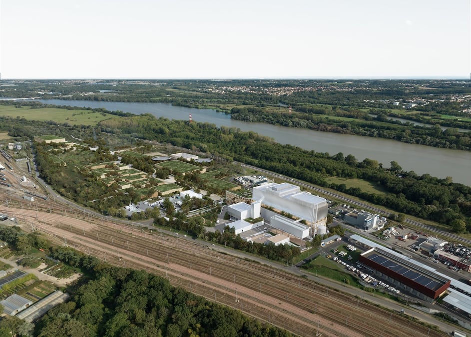 Photo du futur centre de traitement et de valorisation des déchets qui sera mis en service à Nantes en 2029.
