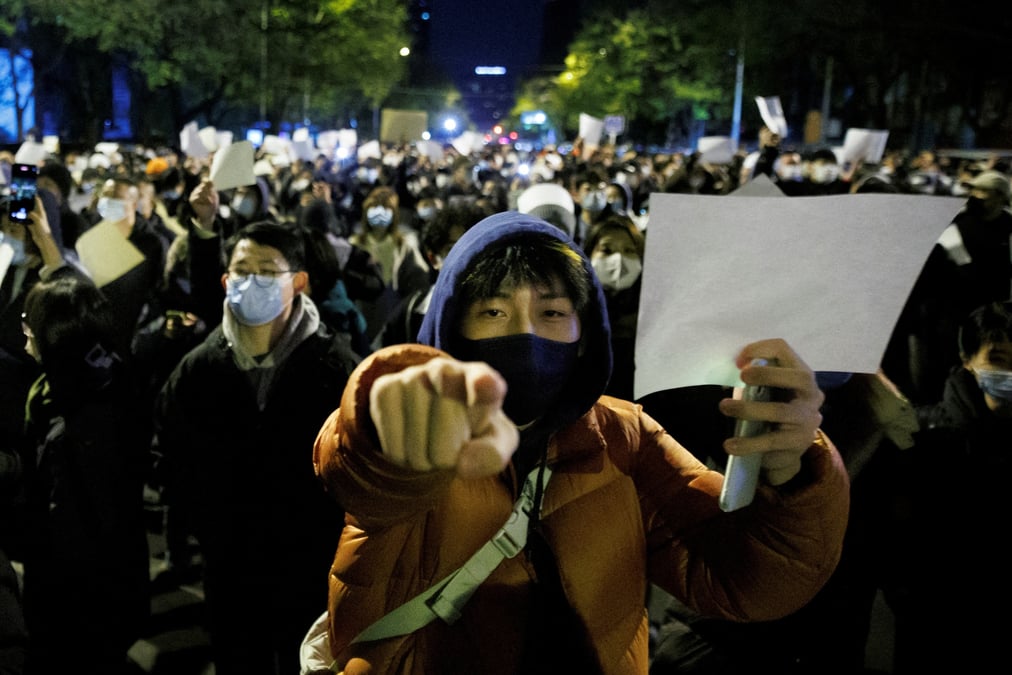 Photo d'archives : vigile a la memoire des victimes d'un incendie a urumqi, a pekin