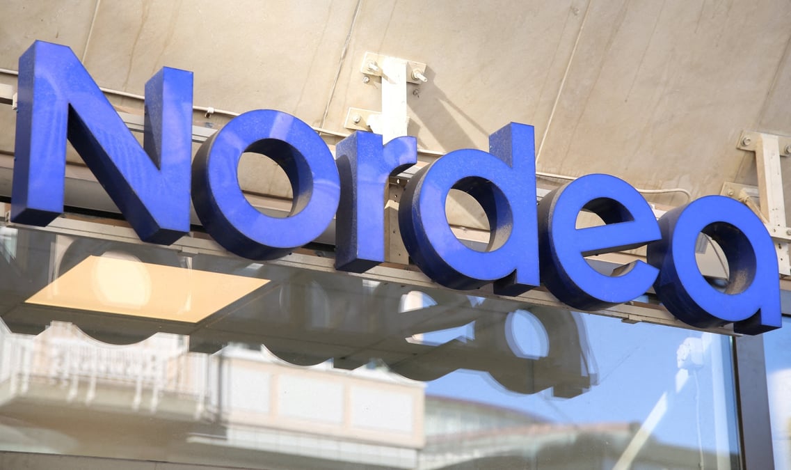Photo d'archives: une vue du logo de nordea