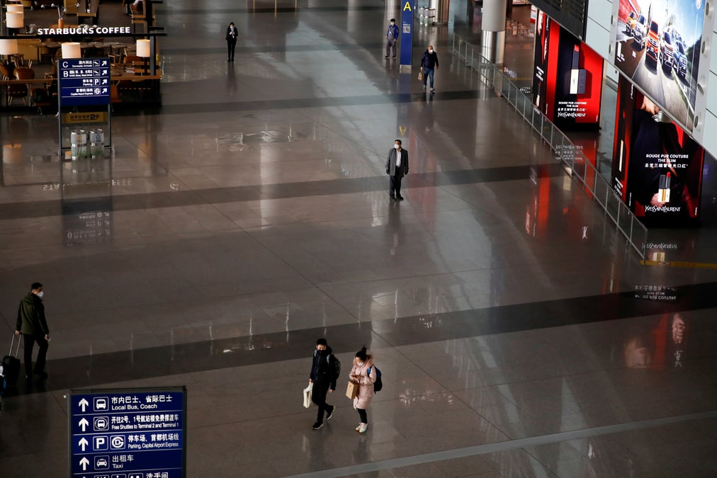 Chine: le nombre de passagers aeriens en recul en avril de 68,5% sur un an