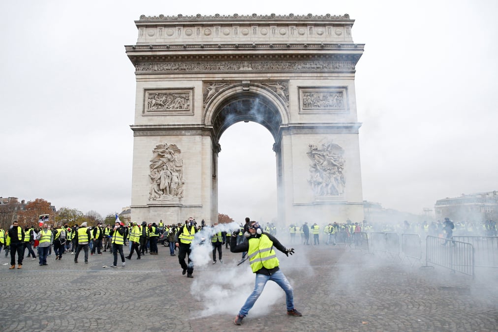 Incidents a paris lors de la manifestation des "gilets jaunes"