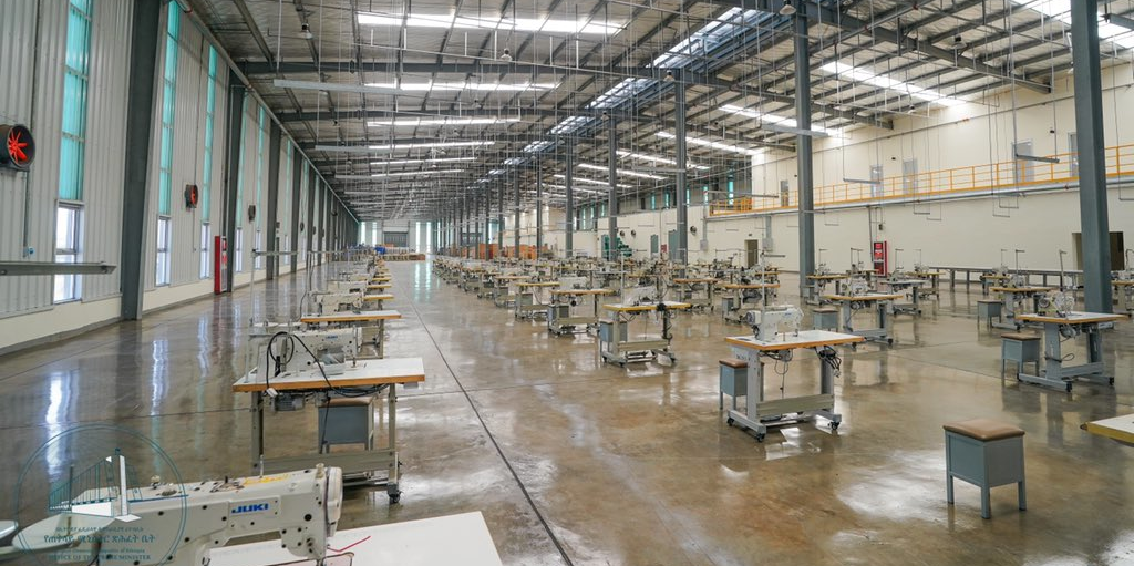 zone parc industriel ethiopie usine textile