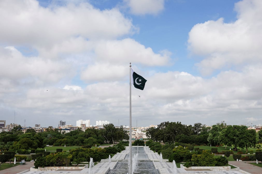 Photo d'archives : le pakistan le 75e acelebre nniversaire de son independance, karachi