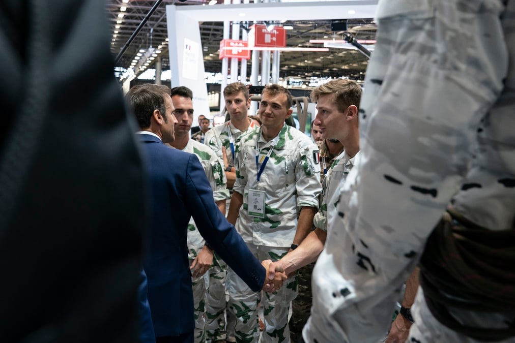 Emmanuel Macron Eurosatory