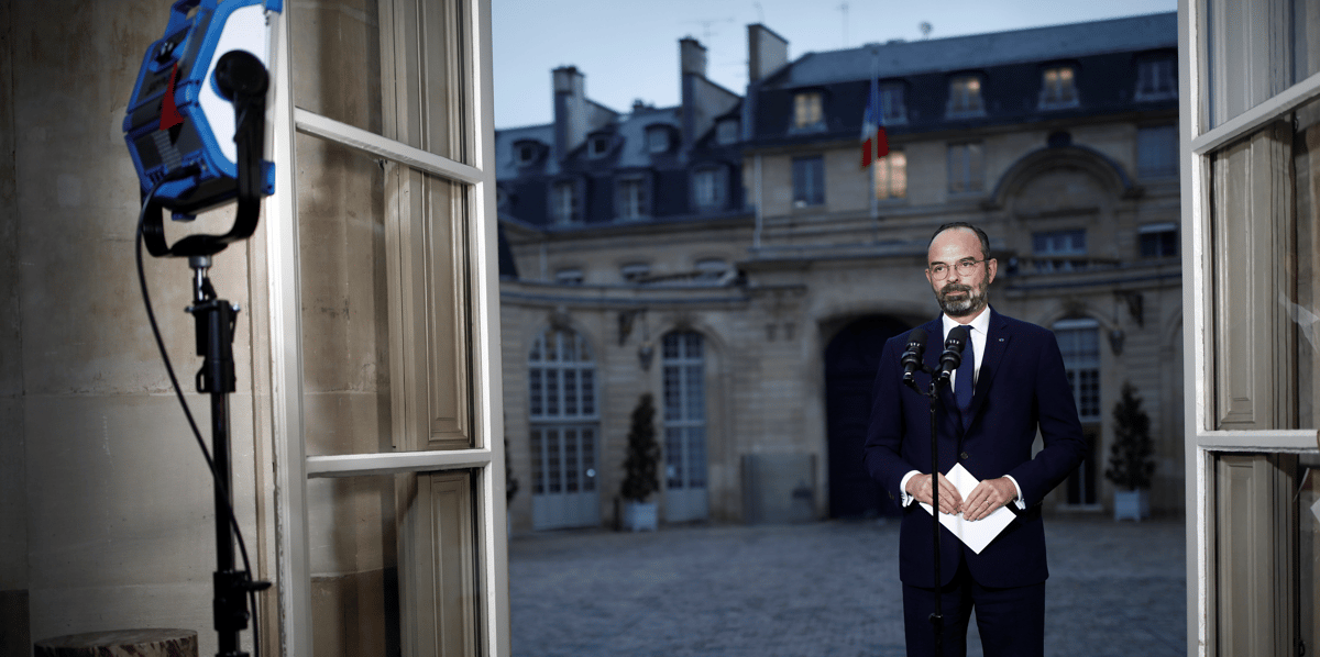 Le premier ministre Edouard Philippe à l'Hôtel Matignon, le 6 décembre 2019