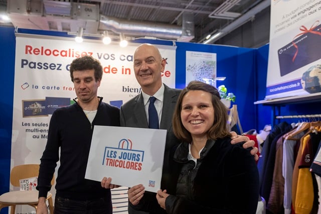 Le ministre de l'Industrie Roland Lescure au salon du Made in France à Paris.