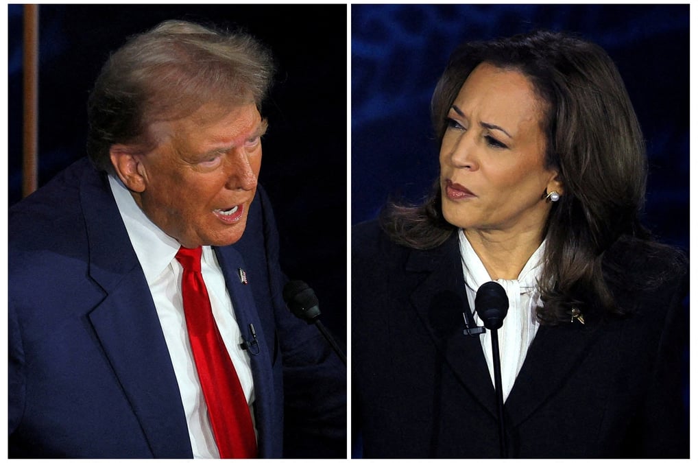 Le debat presidentiel entre harris et trump organise par abc a philadelphie