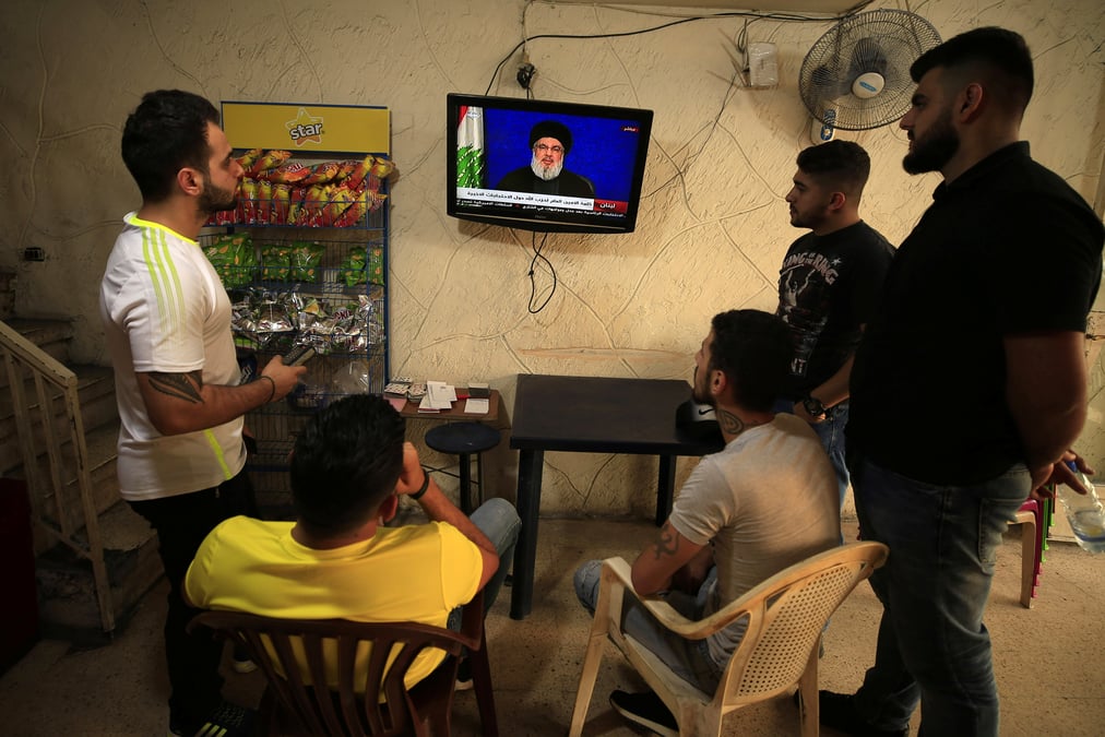 Le chef du hezbollah met en garde contre un risque de guerre civile