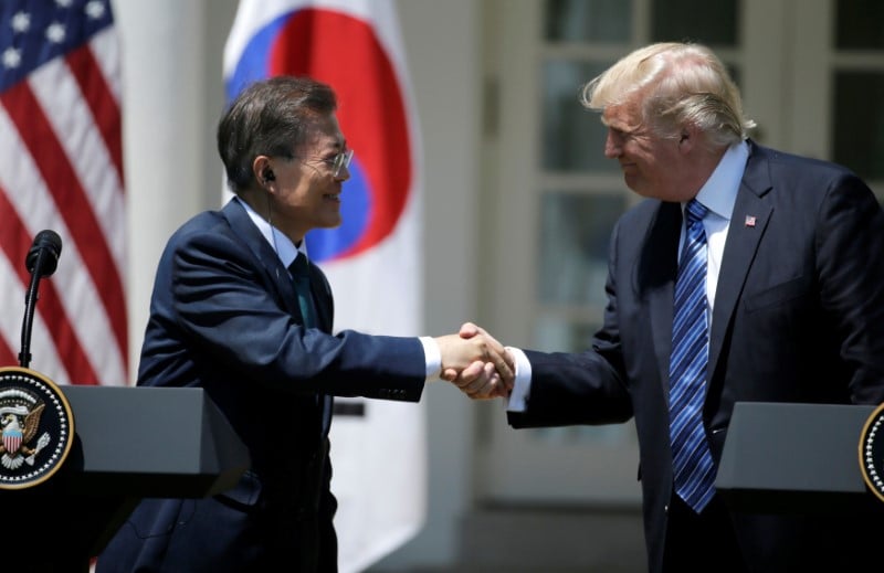 Trump renegocie l'accord commercial avec la coree du sud