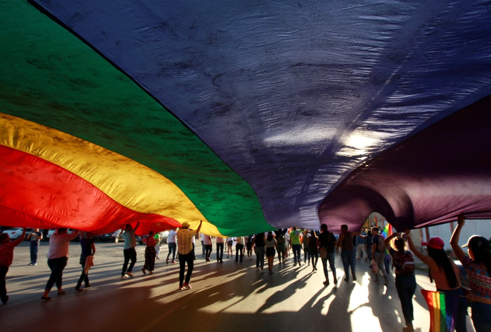 Drapeau arc-en-ciel dechire a l'assemblee, plainte deposee