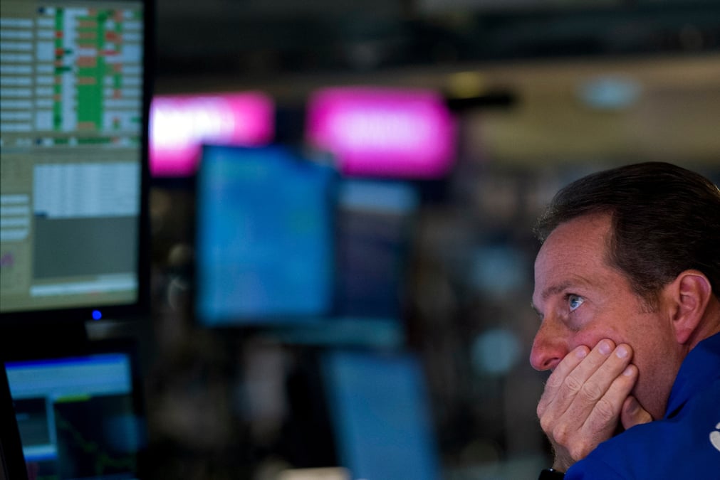 Un trader a la bourse de new york