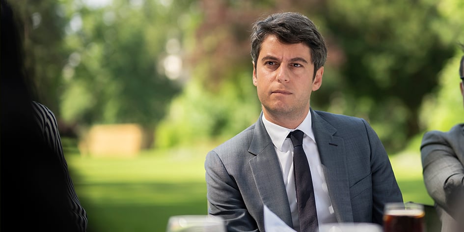 Gabriel Attal ce samedi à Matignon.
